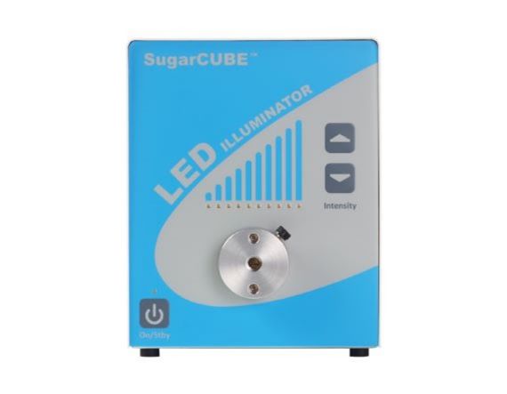 HBCS様 SUGARCUBE LEDファイバー光源 青 458nm | Edmund Optics