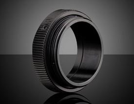 #66-381: M25.5 x 0.5 to C-Mount Rotating Male Adapter