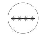 Horizontal Micrometer Scales Transmission Reticles