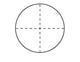 21mm Diameter, Dashed Crosshair, Contact Reticle