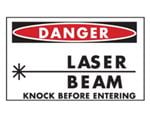 Lab Laser Safety Signs