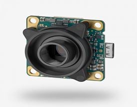 IDS Imaging uEye LE Camera (M12, Board Level, Front View)