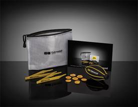 Optics Care Kit - Bag, tweezers, blower, and finger cots