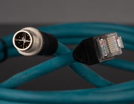 #23-983: M12-RJ45 CAT6A Ethernet IP67 Cable 2M (A)