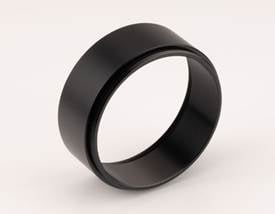 M72 x 0.75 Extension Tube. 25mm Length Shown. Length Varies by Stock Number.