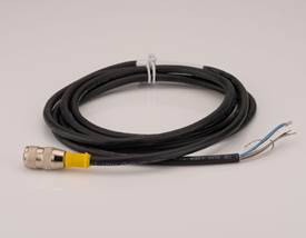#33-463: M12 Female to Bare Leads 5 pin, 2m