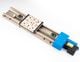TECHSPEC Motorisierte Linearbühne, 200 mm Verstellweg, 80 mm quadratisch, metrisch
