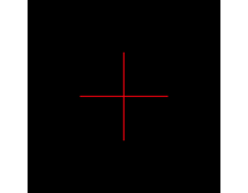 Projektionsoptik Kreuz, 8,8°