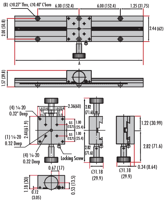 Long Travel Rack and Pinion Stages Edmund Optics