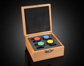 Set of 4, Spectralon® Color Diffuse Reflectance Standards (Red, Green, Blue, and Yellow)