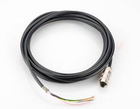 Cable length 5m M16 12-pin plug (female), flying leads