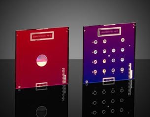 Plaque de Méta-Lentille pour le Spectre Visible