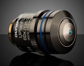 Olympus UPLFLN 60X (Oil Immersion) 0.65 - 1.25 NA Adjustable Iris Objective