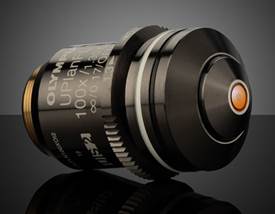 Olympus UPLFLN 100X (Oil Immersion) 0.60 - 1.30 NA Adjustable Iris Objective