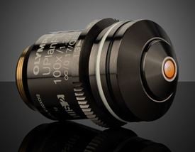 Olympus UPLFLN 100X (Oil Immersion) 0.60 - 1.30 NA Adjustable Iris Objective
