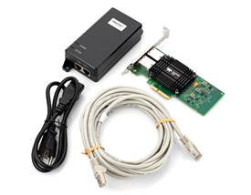 GigE cables, interface cards, and PoE injectors