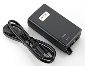 Procet 10G 60W POE++ injector w/NA plug
