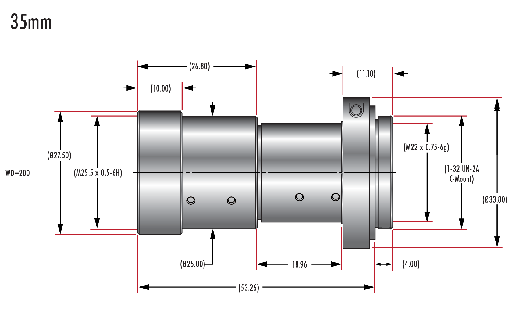 35mm UCr Series Fixed Focal Length Lens