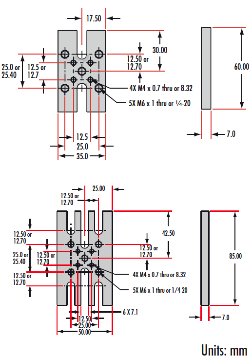 Threaded Base Plates | Edmund Optics