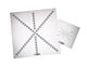 Siemens Star Target Array, 101 x 101mm, 59 Stars, 36 Sectors Chrome on Glass