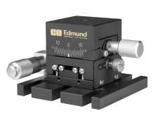 Side drive linear stage paired with a goniometer
