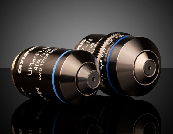 オリンパス 顕微鏡 対物レンズ UPlanFI 4x/10x/20x 3個セット