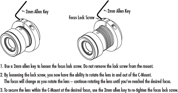 How to focus a Cr Series Lens