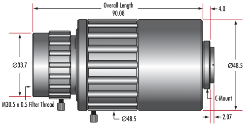 1.0X - 3.0X Telecentric VariMagTL™ Lens (#88-387)