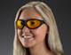 LS14 Adjustable Temples Wrap Around Frame, Laser Safety Glasses