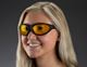 LS14 Adjustable Temples Wrap Around Frame, Laser Safety Glasses